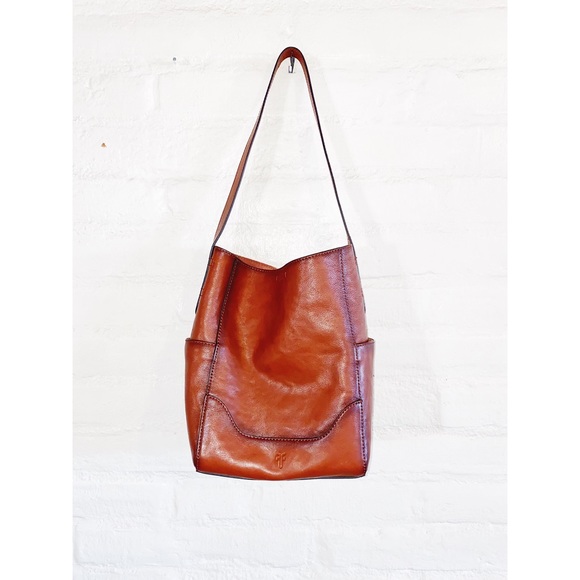 Frye Handbags - Frye || NWT leather Side Pocket Hobo Cognac
